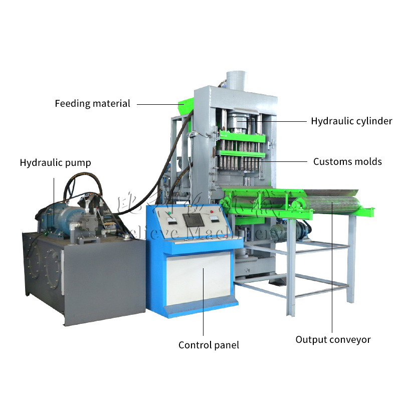 Hydraulic press machine structure