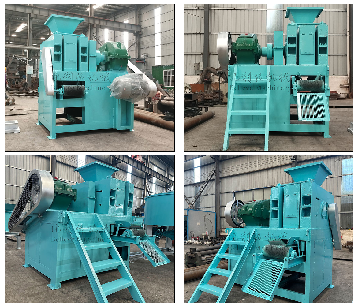 Charcoal Ball Briquette Machine in Factory