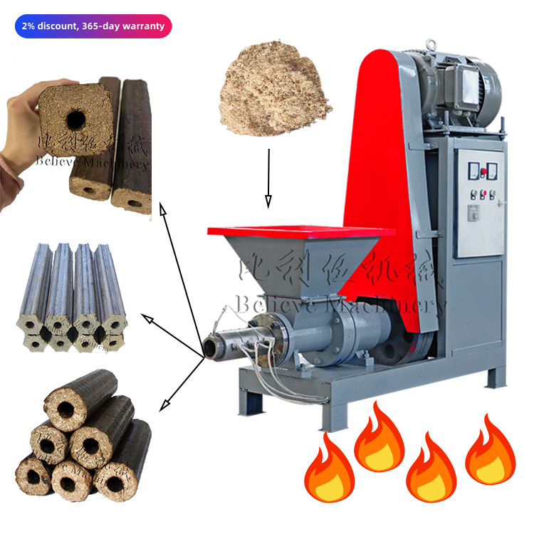 Sawdust briquette machine