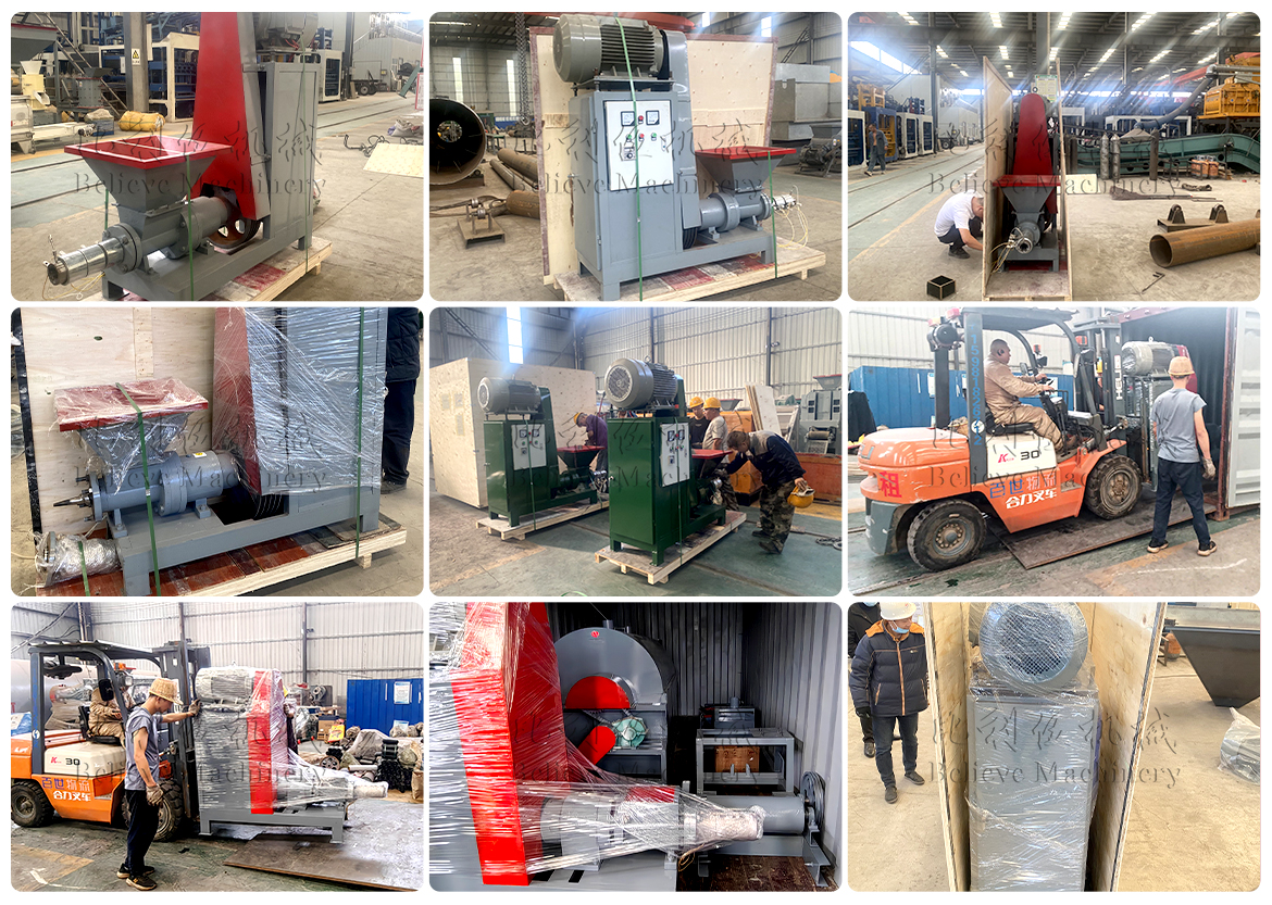 Sawdust Extrude Machine Delivery