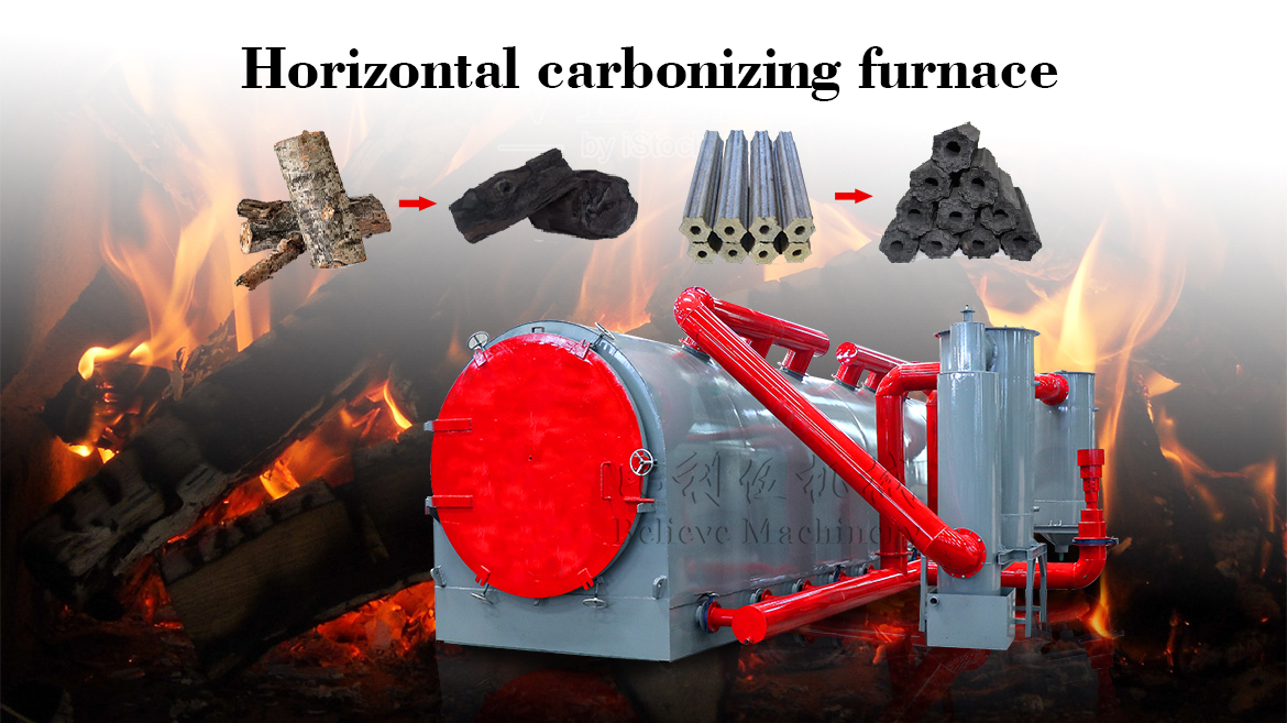 Horizontal Wood Carbonization Furnace