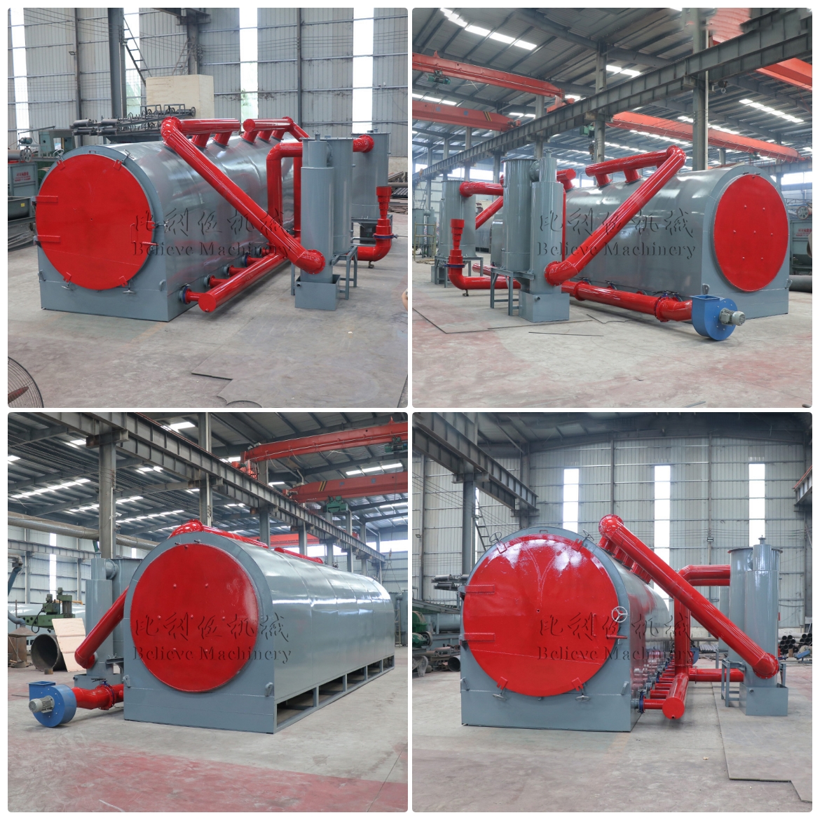 Horizontal carbonization furnace in factory