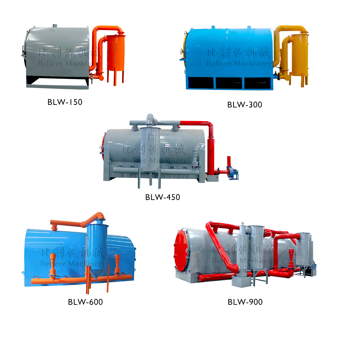 Different types of horizontal carbonization furnaces