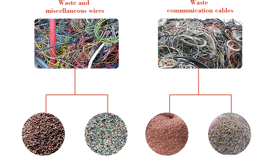 Raw materials & Final Products of Copper Rice Machine